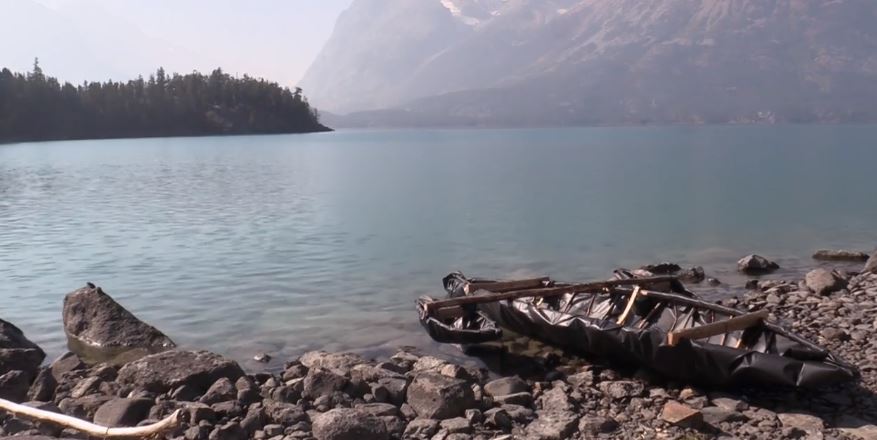 Alone - The Hunted Contestant Improves on his Tarp Boat Design and Fends off Bear Attack