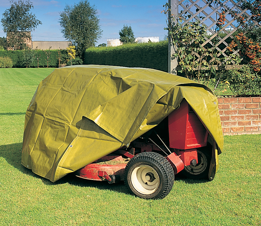 Tarp Over Lawnmower